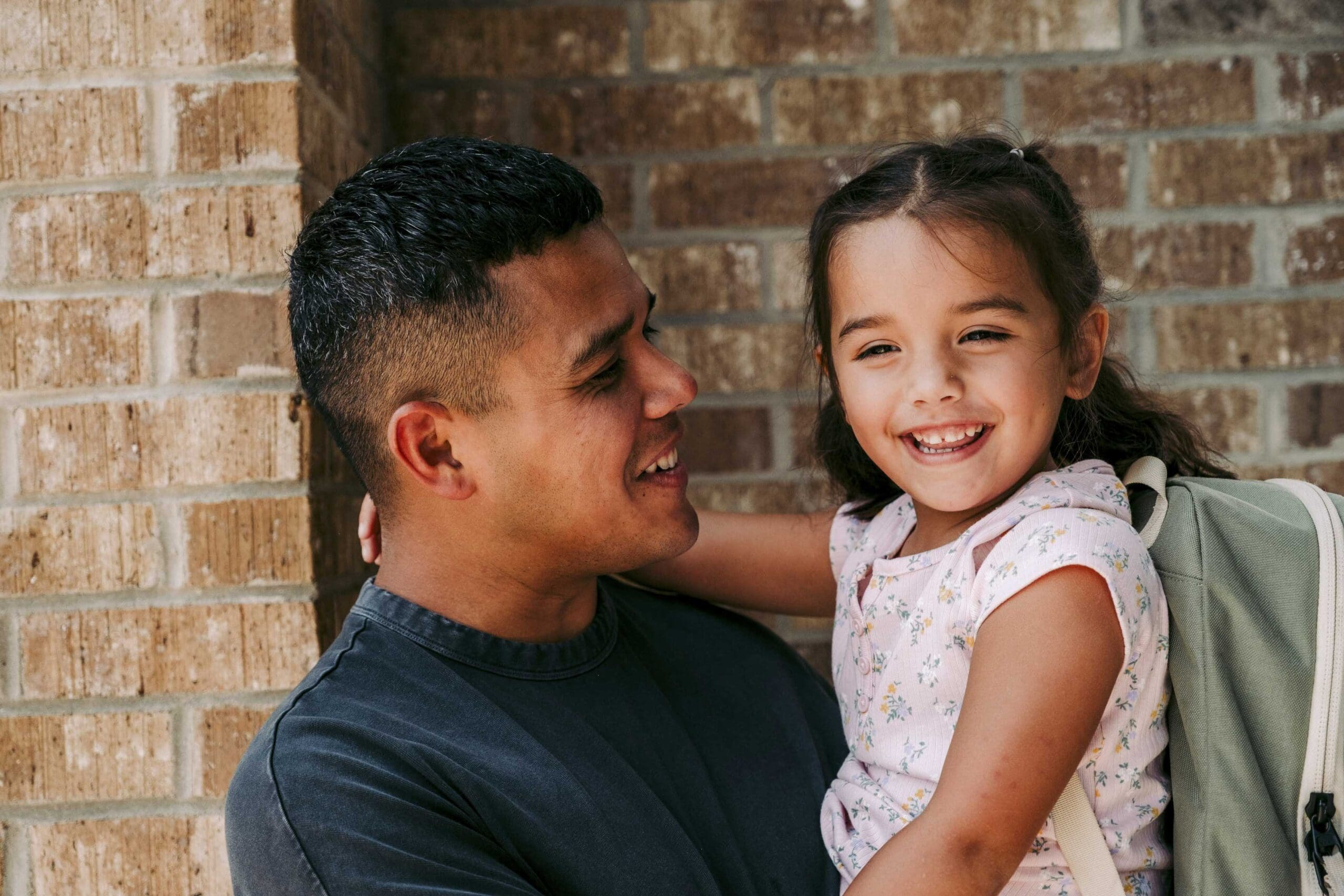 Child and dad in Marana Arizona